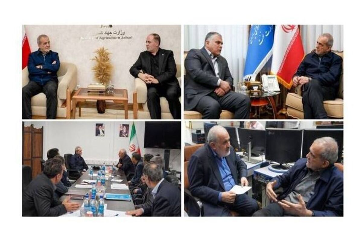 رئیس‌جمهور در بازدید از وزارتخانه‌های راهبردی
