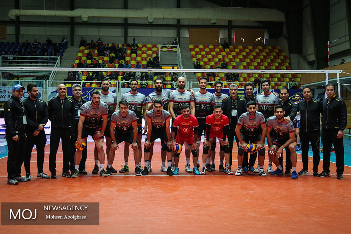 دیدار تیم های والیبال بانک سرمایه و سایپا تهران