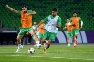 تمرین تیم ملی فوتبال برای بازی با امارات
