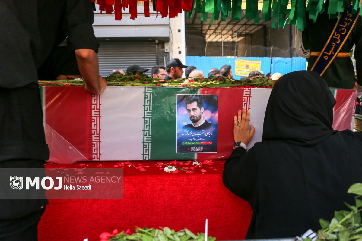 تشییع پیکر شهید میلاد بیدی