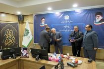 معارفه رئیس اداره حراست اداره کل امور مالیاتی استان قزوین با حضور مسولان