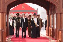استقبال رسمی از رئیس جمهور ایران  در مسقط