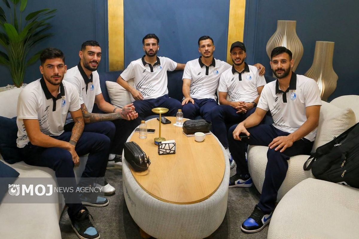 تیم استقلال در فرودگاه کیش