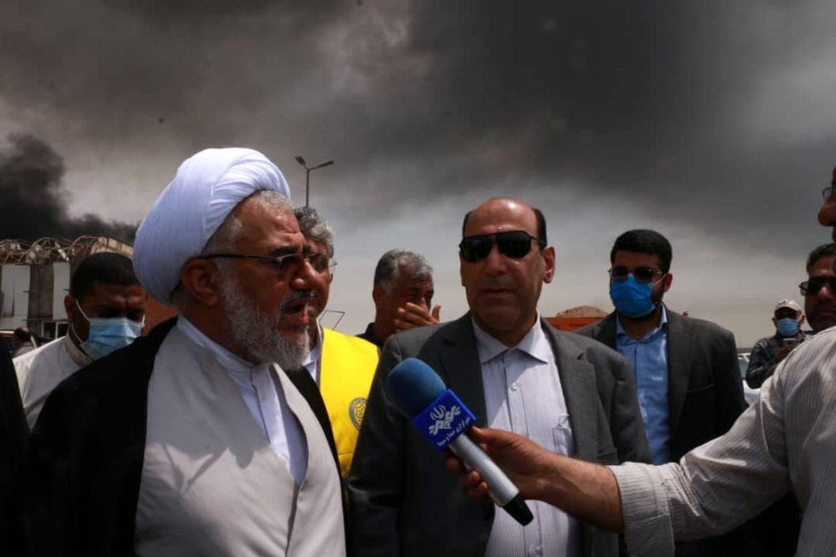 امام جمعه بندرعباس در بندر شهید رجایی 