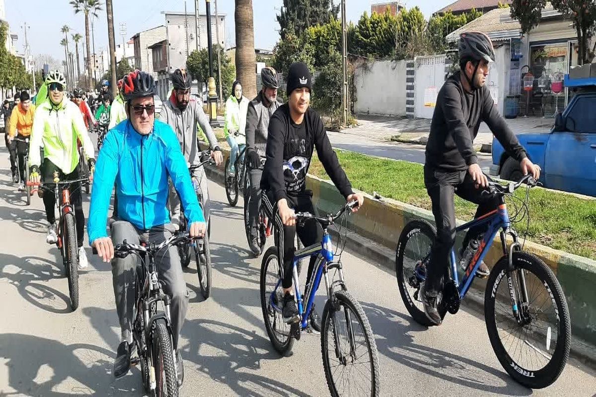 همایش دوچرخه سواری در جویبار