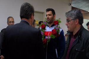 بهنام شیری افتخار دیار سبلان با استقبال اهالی ورزش وارد اردبیل شد