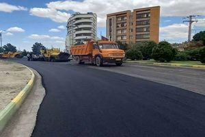 رکوردزنی اجرای آسفالت معابر شهر کاشان در فروردین ماه