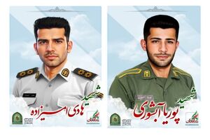 فردا پیکر مطهر شهدای پلیس راهور شهرستان ریگان تشییع می‌شود