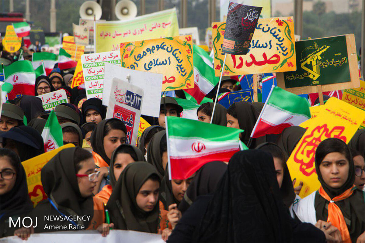 راهپیمایی روز ۱۳ آبان در اهواز
