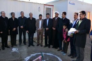 بانک تجارت کلنگ مدرسه در سر پل ذهاب را به زمین زد