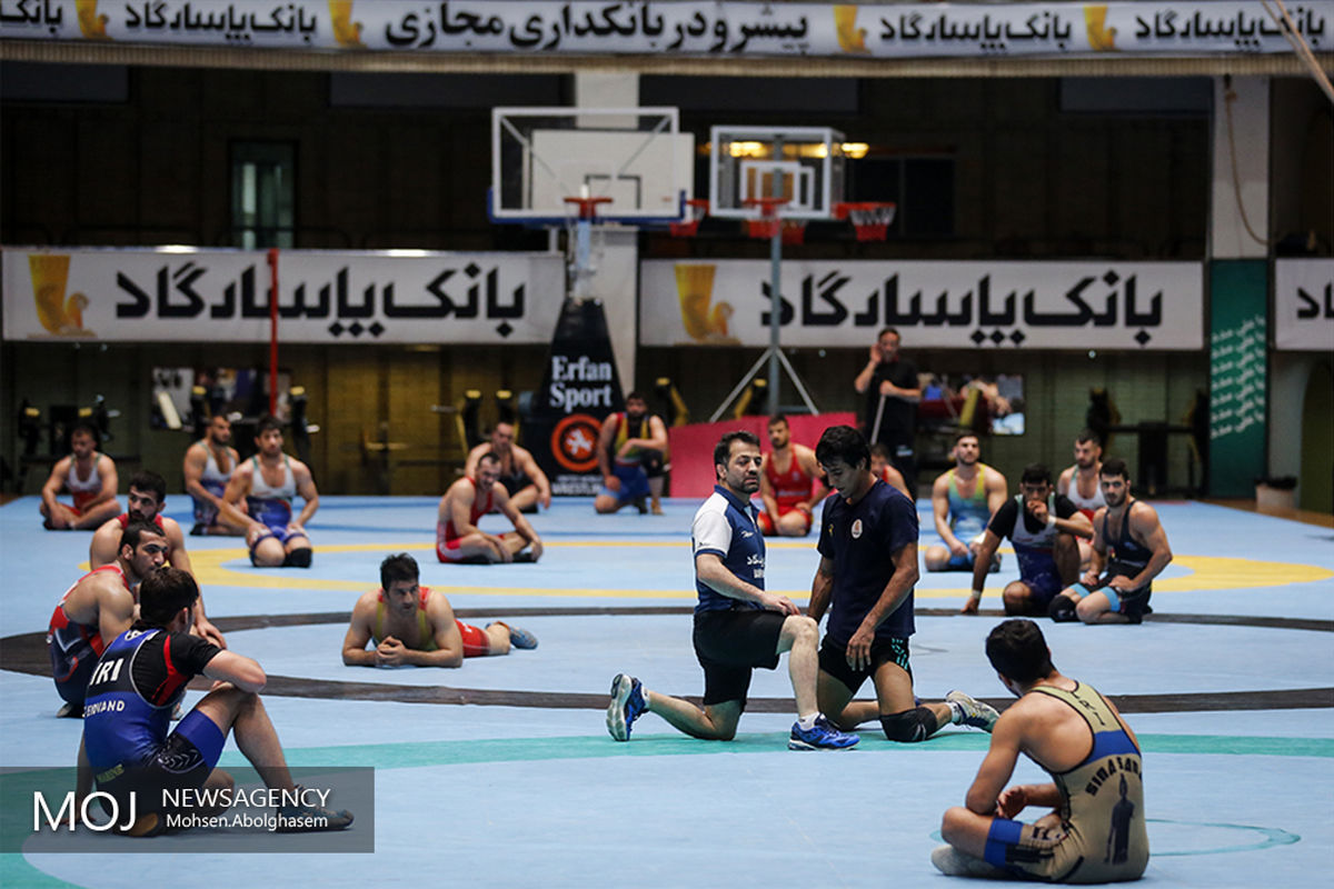 تمرین تیم ملی کشتی فرنگی 