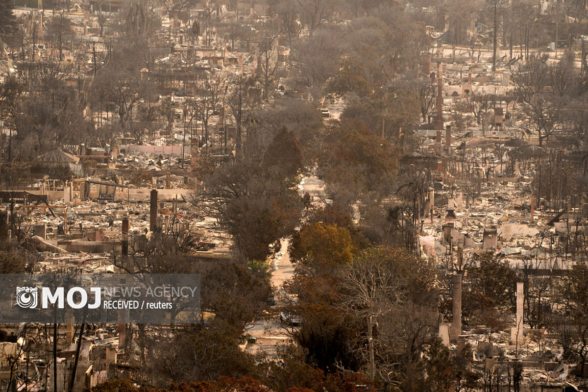 تصاویر ترسناک آتش سوزی لس آنجلس