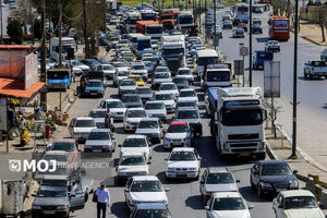 ترافیک و مه آلودگی در برخی جاده‌ های خراسان رضوی