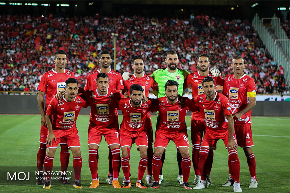 دیدار تیم های فوتبال پرسپولیس و فولاد خوزستان/ ترکیب پرسپولیس