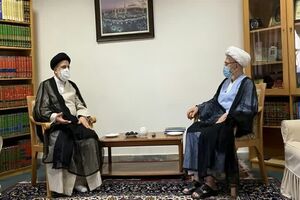دیدار آیت الله رئیسی با آیت الله جعفر سبحانی