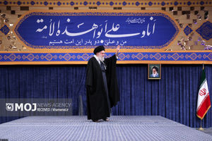 دیدار خانواده شهدای اقتدار با رهبر انقلاب در روز میلاد امیرالمومنین علیه‌السلام