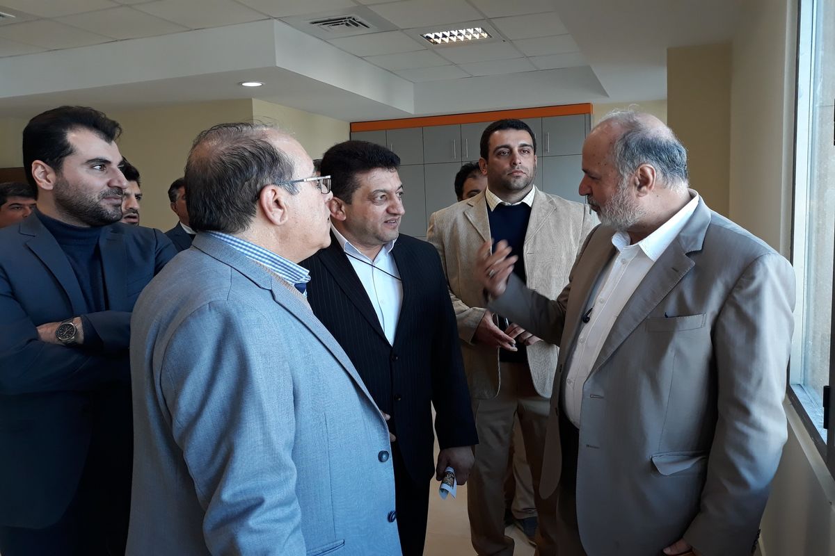 تحويل موقت ساختمان جديد تامين اجتماعي شعبه بندرانزلي1