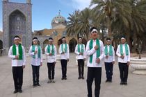 اجرای نماهنگ خورشید انتظار به مناسبت میلاد امام زمان(عج) در بافق