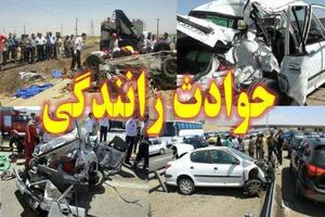 یک کشته و سه مصدوم در برخورد خودروی مگان و کامیون در جاده هراز