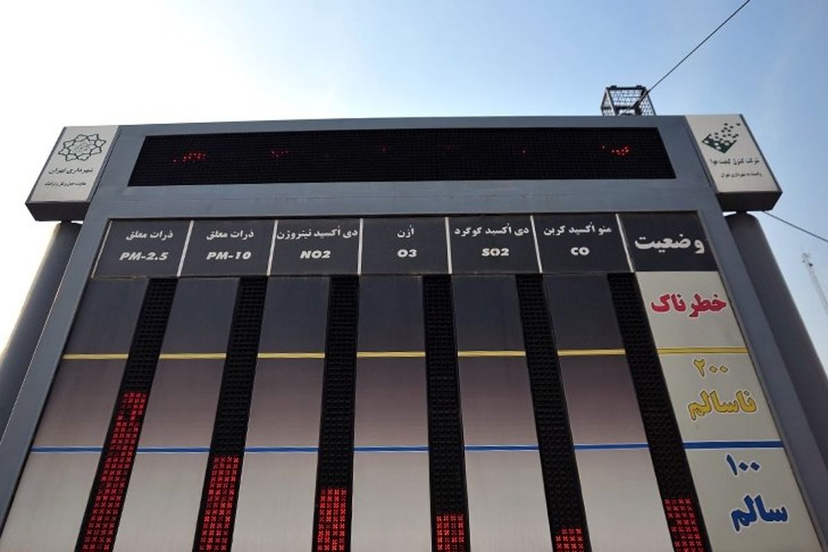 تابلوی کنترل کیفیت هوا