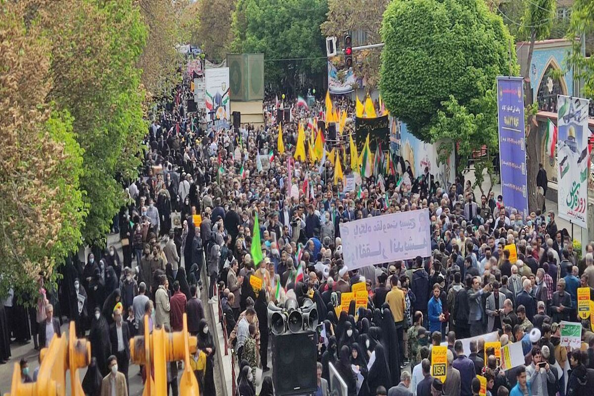 راهپیمایی روز قدس در تبریز