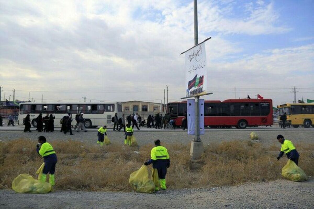 جمع آوری زباله در کربلا