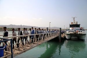 دهمین دوره از اردوی راهیان نور دریایی کلید خورد/اعزام اولین گروه راهیان نور دریایی