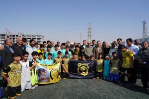 افتتاح پانصدمین زمین چمن مصنوعی احداث شده توسط بنیاد مستضعفان