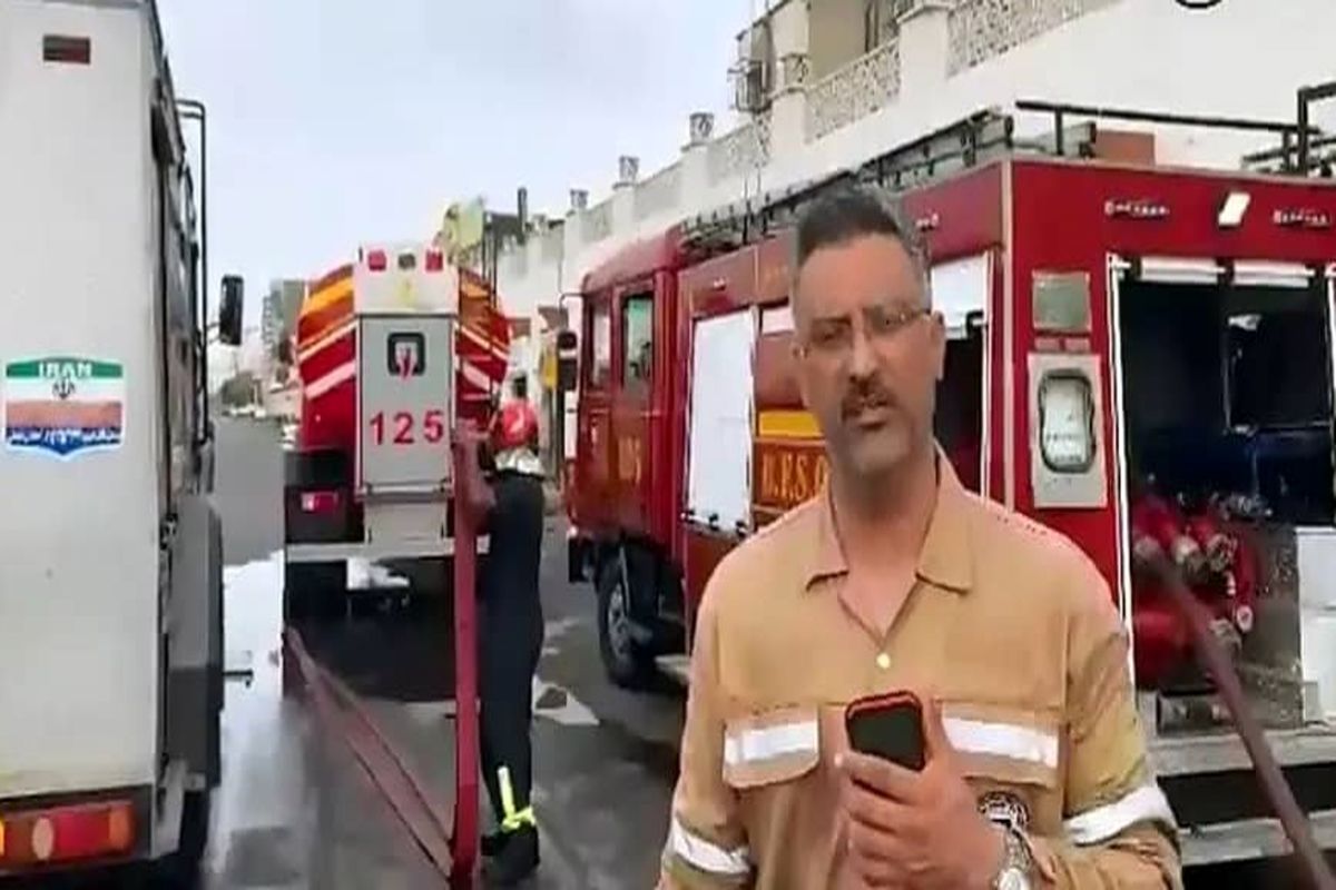 آتش سوزی در بازار قدیم بندرعباس