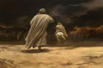 نقاشی تازه حسن روح‌الامین وداع با نام وداع با حضرت علی اکبر (ع) منتشر شد