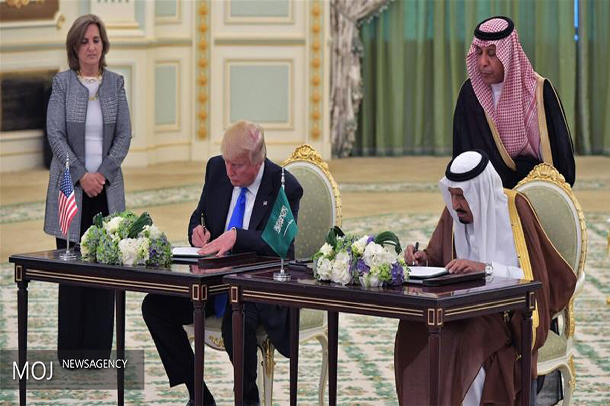 دیدار دونالد ترامپ با پادشاه عربستان