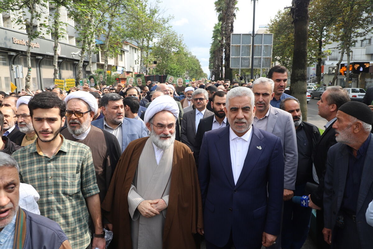 راهپیمایی ضد صهیونیستی مردم رشت 