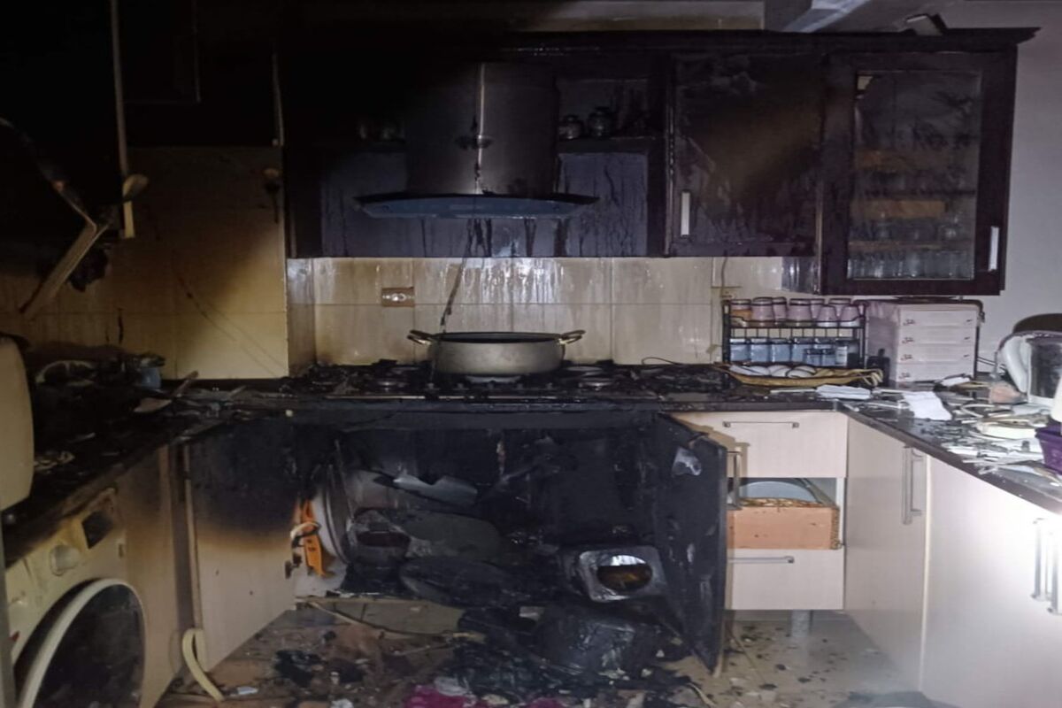 نشت گاز در منزل مسکونی واقع درمحله ۲۲بهمن 