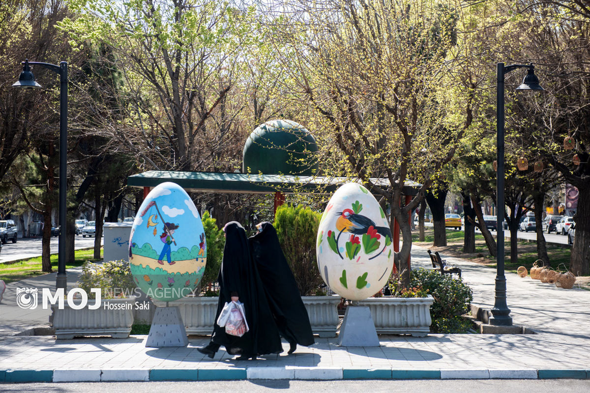 نصب المانهای نوروزی در سطح شهر تهران