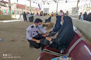ارائه خدمات فوریتهای پزشکی گیلان به زائرین در مرز خسروی 