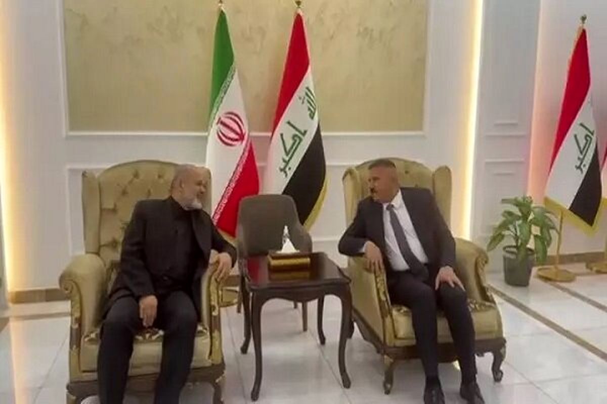 وزیر کشور با استقبال همتای عراقی خود وارد بغداد شد