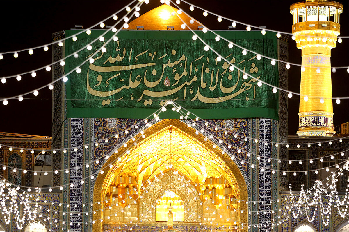 آذین‌بندی  حرم مطهر رضوی