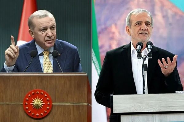 پزشکیان و اردوغان با یکدیگر گفتگو کردند