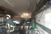 کارگاه تعمیر خودرو دچار حریق شد