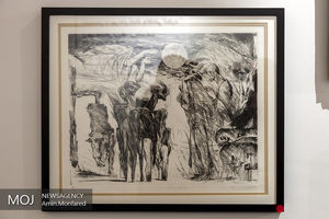 آغاز به کار یک نمایشگاه نقاشی در بشاگرد