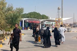 تردد زائران حسینی در مرز شلمچه برقرار است