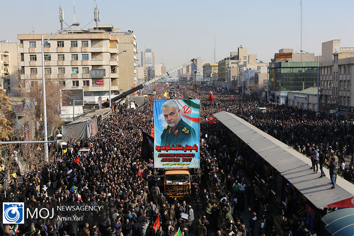 تشییع پیکر سپهبد شهید قاسم سلیمانی در تهران (۱)