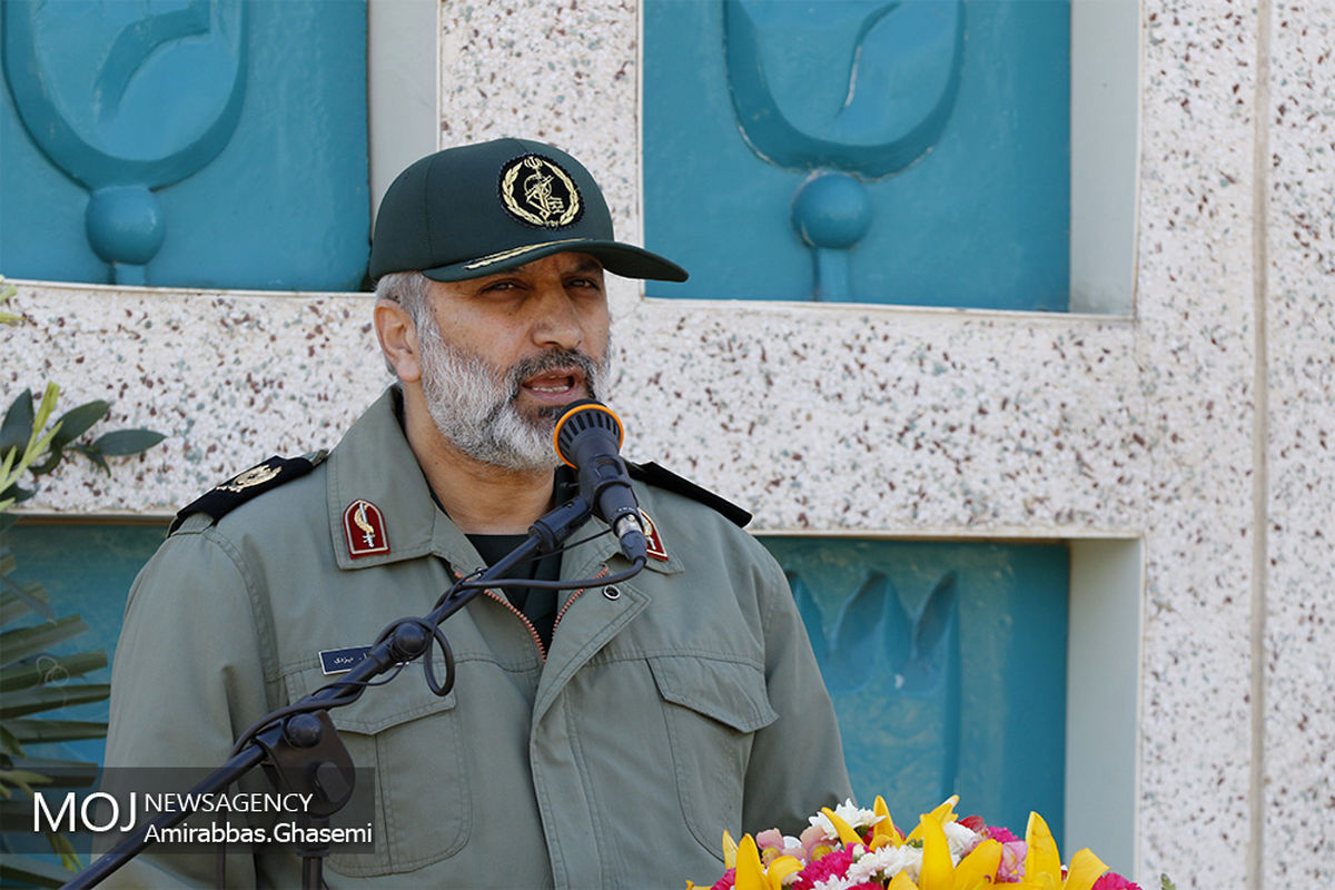 گلباران محل جلوس امام خمینی (ره)/سرتیپ دوم پاسدار محمدرضا یزدی فرمانده سپاه حضرت محمد رسول‌ الله (ص) تهران