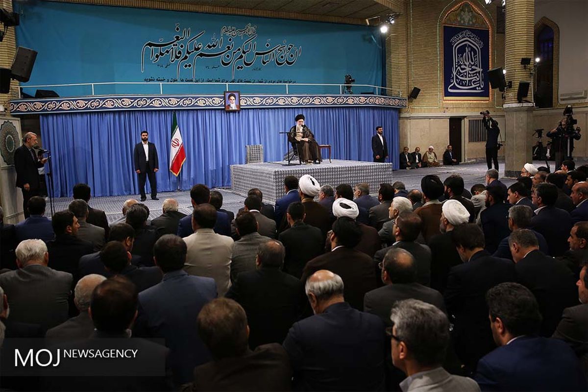 دیدار رئیس و نمایندگان مجلس شورای اسلامی با مقام معظم رهبری