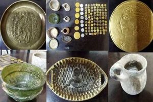 کشف و ضبط تعداد ۵۰۰ شئ تاریخی از قاچاقچیان اشیا عتیقه در داراب