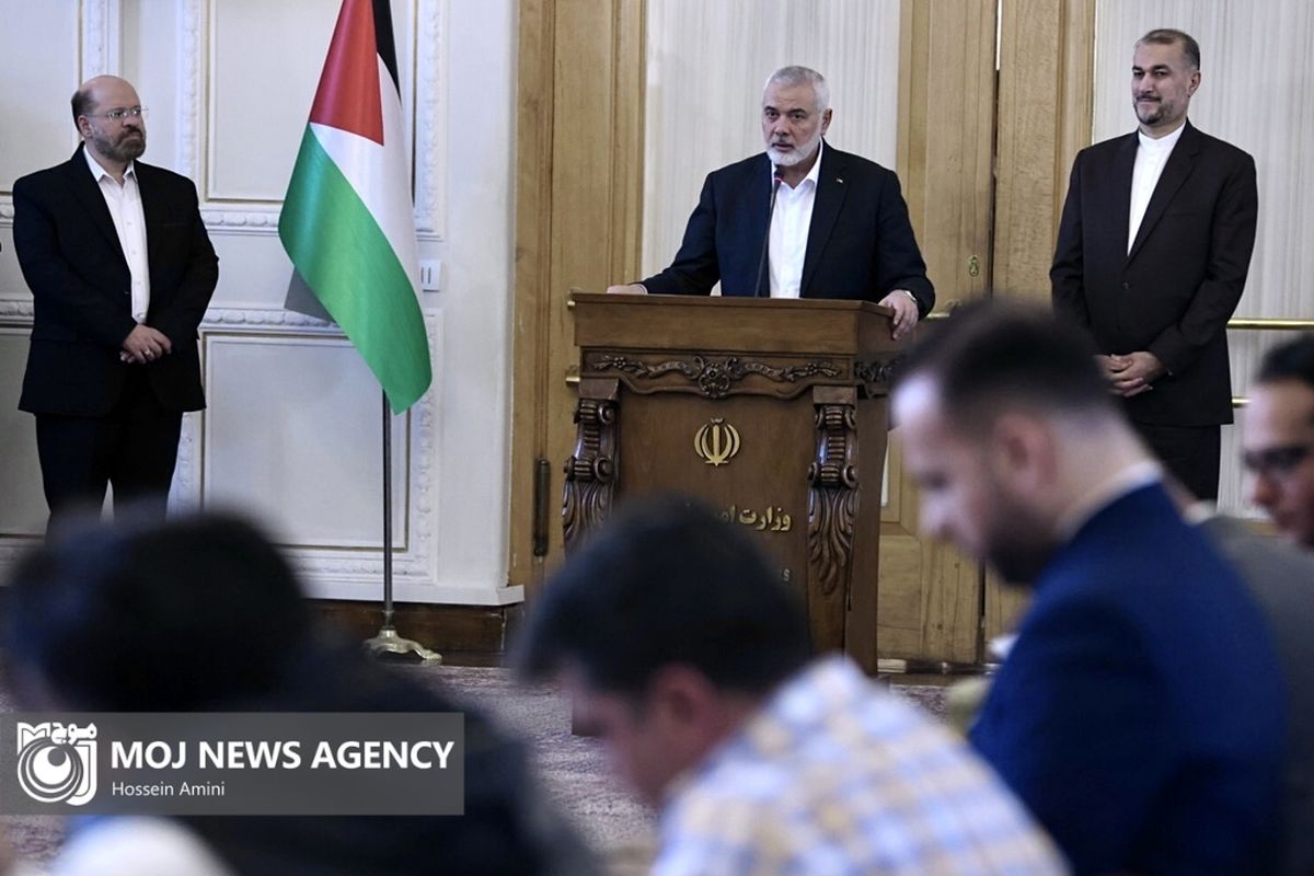 دیدار اسماعیل هنیه با وزیر امور خارجه