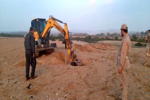 انهدام ۳خط لوله انتقال سوخت قاچاق در ساحل نقاشه جزیره قشم