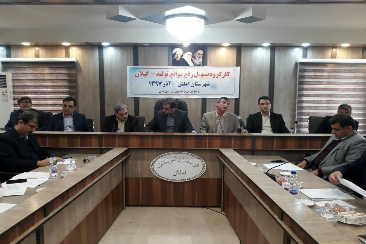 شهرستان املش-کارگروه رفع موانع ورونق تولید