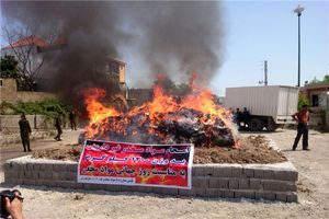 امحا یک‌هزار و ۲۰۰ کیلوگرم انواع موادمخدر غیر دارویی در ساری