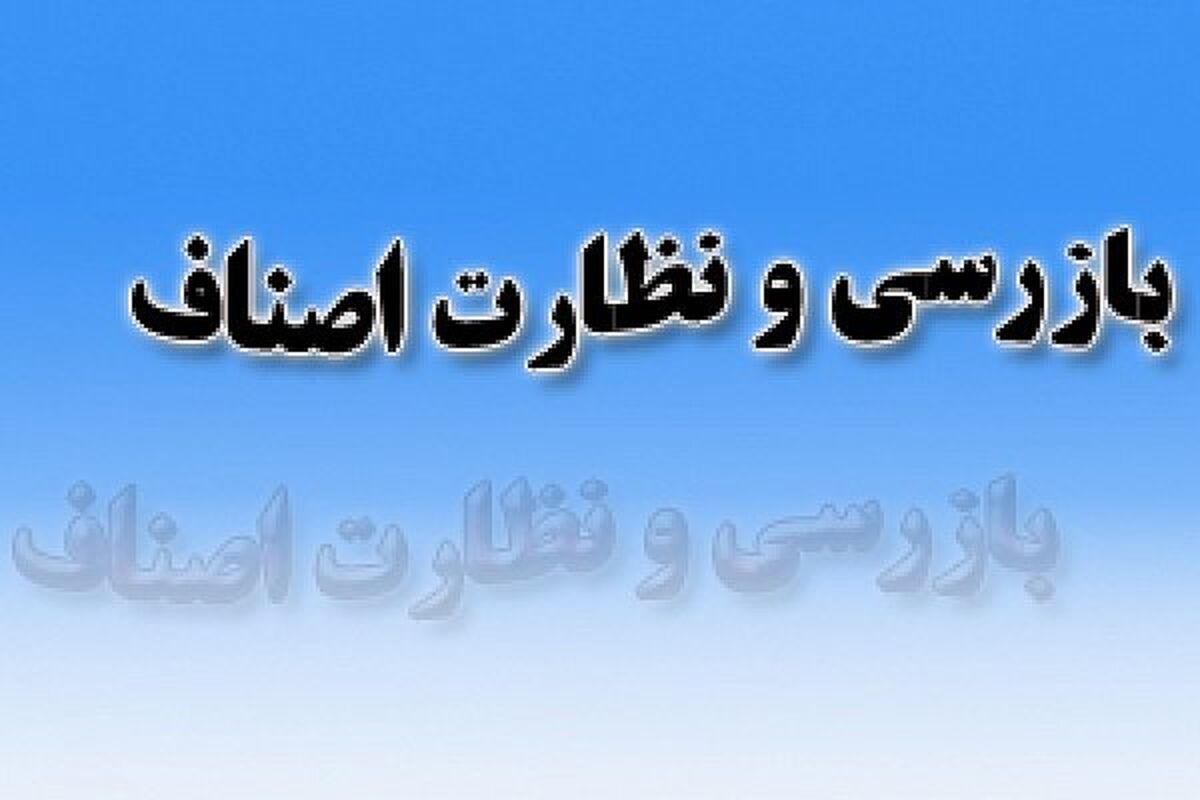 بازرسی نظارت اصناف